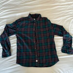 Marine Layer men’s flannel green red shirt - size L